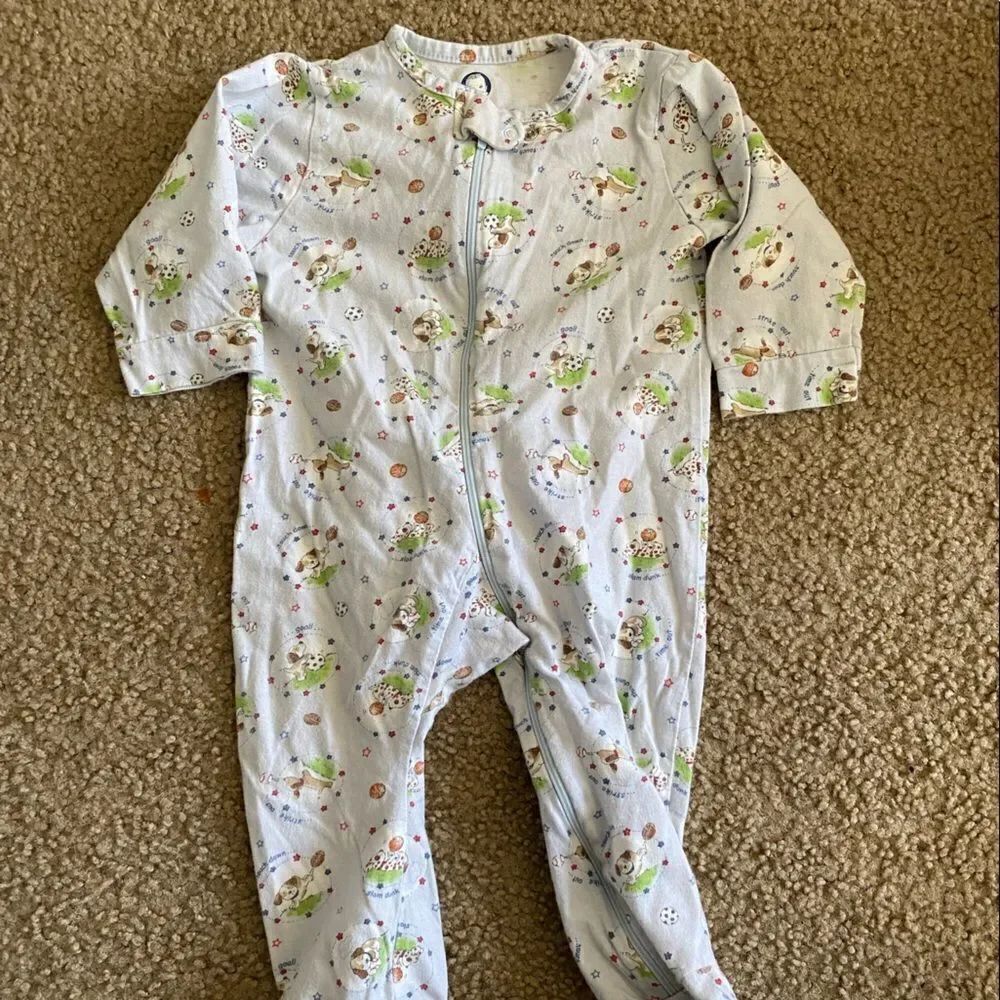 Adorable Infant Gerber Footed Dog Puppy Onesie